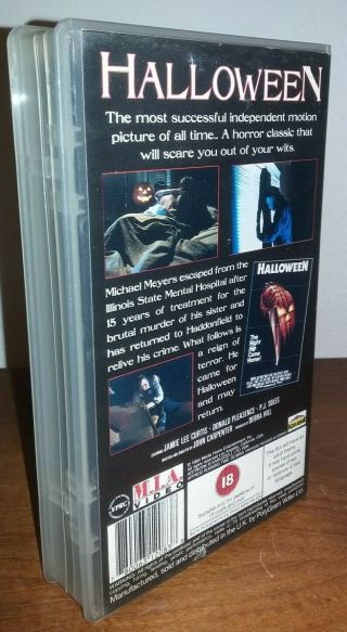 Halloween PAL VHS John Carpenter Classic Vintage Horror 2
