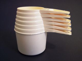 Second Rate But Usable Tupperware Vintage Measuring Cups Complete Set Of 6