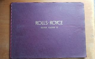 Vintage Rolls Royce Sales Brochure Silver Cloud 2