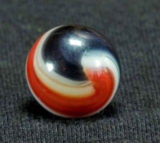 Htf Akro Agate Special 3 Color Corkscrew Vintage Marble,  -.  6 " Hawkeyespicks