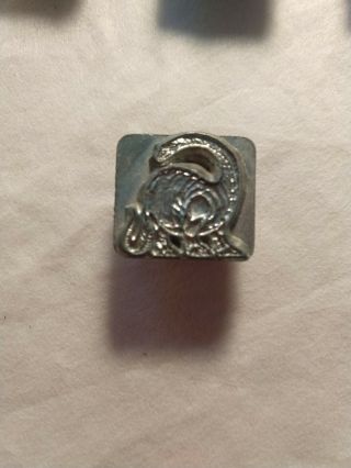 Vintage Craftool Usa Dinosaur 1 " Leather Stamp Tool 8415