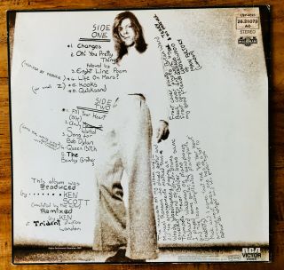 David Bowie Hunky Dory Vintage Vinyl LP 4623 Record Album RCA 1972 2