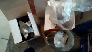Vintage candle making supplies,  many molds,  wicks,  color and scent chips,  misc. 5
