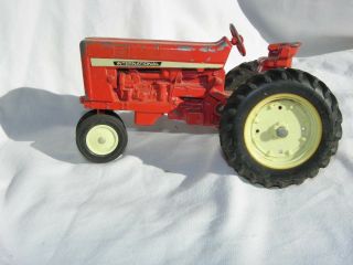 Vintage Ertl Red International Ih Metal Die Cast Tractor Toy Rustic Tlc Needed
