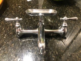 Vintage " Standard " Wall Faucet With Soap Dish