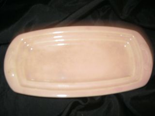 Vintage T S & T Luray Pink Quarter 1/4 Pound Butter Dish Bottom