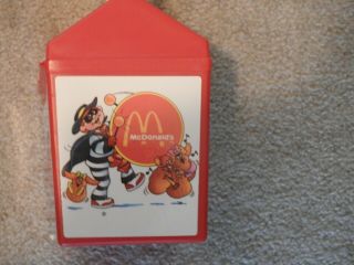Vintage 1989 Fisher Price Mcdonalds Happy Meal Lunch Container Plastic Box