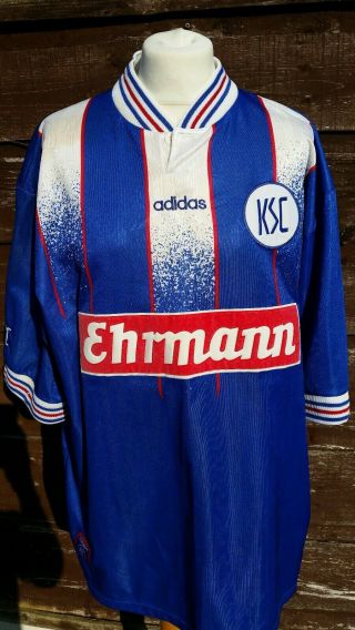 Soccer Jersey Adidas Karlsruhe 1996 - 1998 Shirt Trikot Jersey Vintage Xl