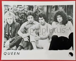 Vintage 1980s Press Emi Queen Photo (rare) Brian May Freddie Mercury