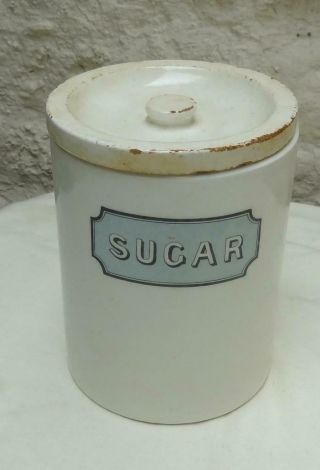 Vintage Mailing Newcastle Storage Jar " Sugar "