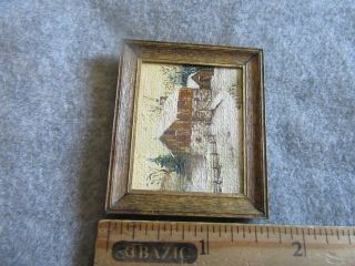 1979,  VTG DOLLHOUSE MINIATURE OIL PAINTING BY LOUISE KEEN 1979 3