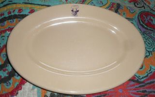 Great Vintage Purple Cow Inca Ware Shenango Restaurant Ware Platter 11.  5 " X8 "