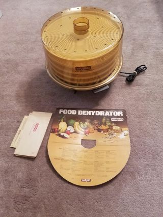Vintage Waring Food Dehydrator Model Df - 4158