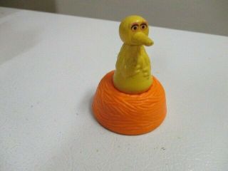 Vintage 1976 Fisher Price Sesame Street Big Bird With " Whoops " Nest