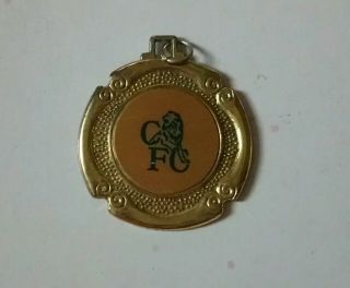 Chelsea Football Club Vintage Large Cfc Soccer Star Gold Medal Inscribed On Back