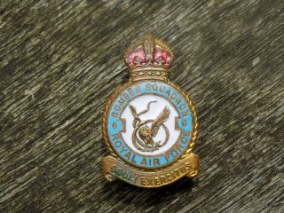 Vintage Raf No 6 Bomber Squadron Enamel Pin Badge Royal Air Force Ww2 By Miller