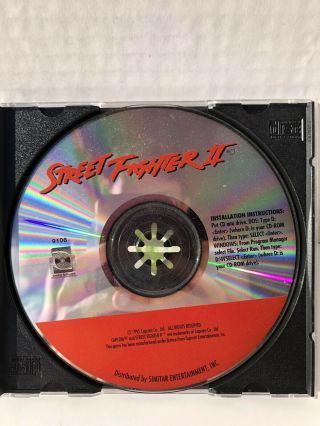 Street Fighter Ii 2 For Pc Cd Rom Capcom Vintage Rare Hard To Find