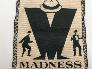 Madness Vintage VTG Silk Screened Patch Ska Band Silk Screen Rude Boy Punk Rare 3