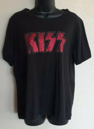 Vintage Vinyl 2006 Ltd.  Ladies Bling Kiss Rock Band Shirt 18/20w Style 3801