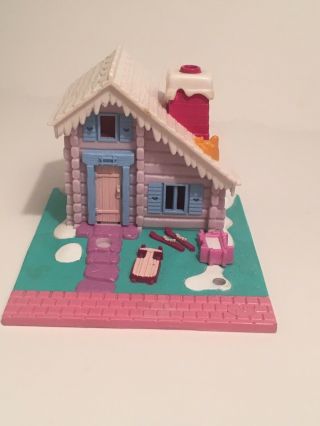 ✨ Vintage 1993 Polly Pocket Bluebird Holiday Ski Lodge House Playset Case Only