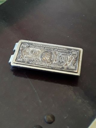 Vintage Anson $100 Dollar Bill Money Clip