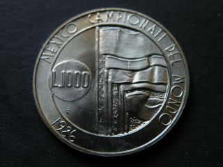 San Marino 1000 Francs Silver Coin 39,  788 Minted BU Vintage 1986 R Italy World 2