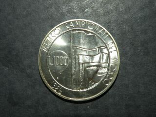 San Marino 1000 Francs Silver Coin 39,  788 Minted BU Vintage 1986 R Italy World 4