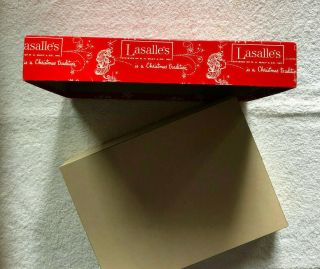 VINTAGE LASALLE ' S CHRISTMAS BOX 11 3/4 