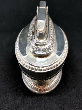 Ronson Queen Anne lighter - Table Top Lighter - silver Plated - Vintage 5