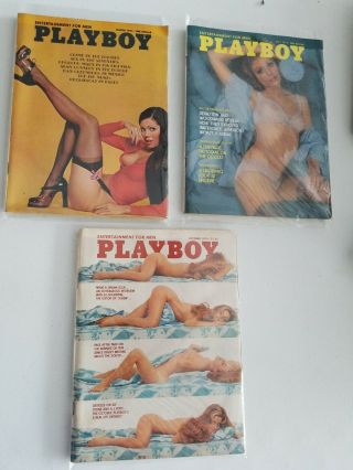 Vintage Playboy Magazines 1974 Adult