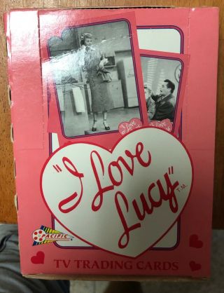 Vintage 1991 Pacific I Love Lucy Tv Trading Cards Box 36 Wax Packs