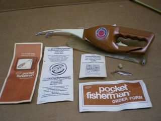 Vintage Popeil 1972 Pocket Fisherman Rod & Reel Combo W/papers & Case
