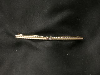 Vintage 1950 ' s KREMENTZ Gold Tone Collar Tie Bar 2.  5 