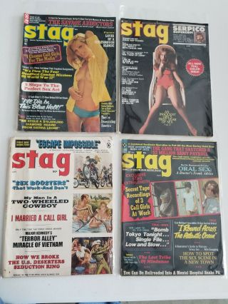Vintage Stag Magazines For Men Adult Nude