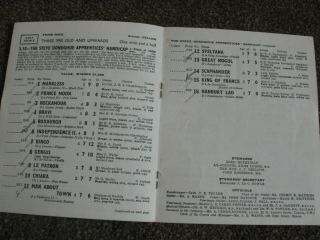 vintage Epsom horse racing programmes early 1960s 3