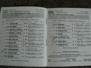 vintage Epsom horse racing programmes early 1960s 4