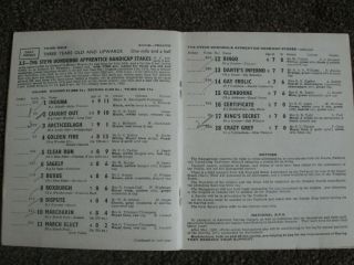 vintage Epsom horse racing programmes early 1960s 5