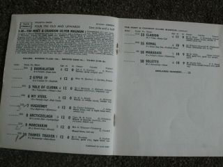 vintage Epsom horse racing programmes early 1960s 6