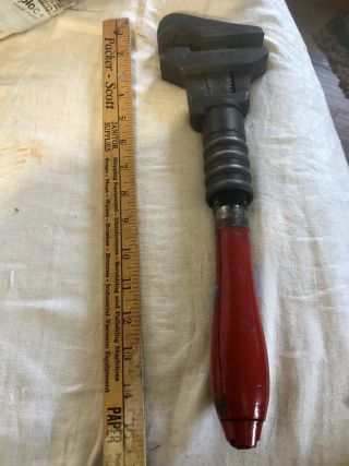 Large Vintage Northern Pacific Railroad Wrench Npr Bemis & Call