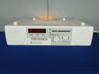 Vintage Ge Spacemaker 7 - 4287a Cassette Clock Radio Light Under Cabinet
