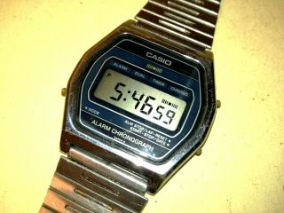 Casio 145 Sa 54 Vintage Retro Lcd Digital Wrist Watch Japan