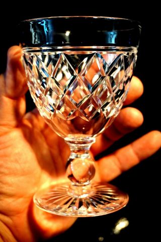Vintage Cut Crystal Wine Glass