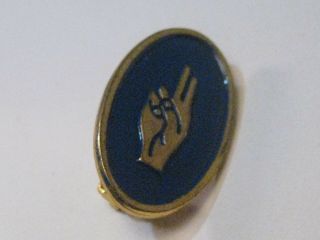 Vintage Brownies Pin,  Wagggs.  Enameled.  Worls Association Of Girl Guides.