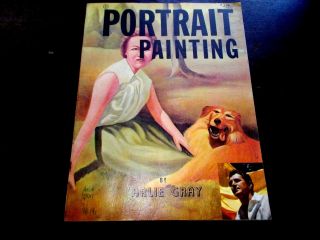 Vintage Portrait Painting Art Instruction Book By Arlie Gray 1961 Slightly