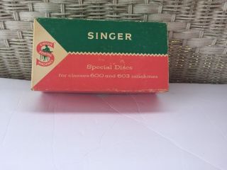 Vintage Box Of 16 Singer Special Discs For 600 And 603 Machines D1