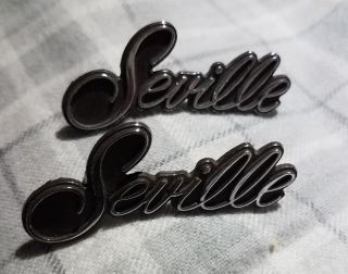 Cadillac Seville Interior Dash Script Emblem 1617471 - 79 Vintage