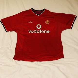 Manchester United 2000 - 02 Home Vintage Football Shirt - - L