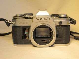 Parts Repair Vintage Canon Ae - 1 Camera Body Incomplete As - Is Please