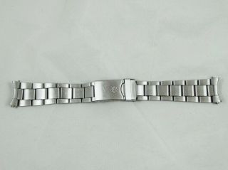 16 - 20mm Vintage JUNGHANS Stainless Steel Diver Watch Bracelet & Claps 70s. 2