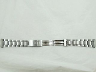 16 - 20mm Vintage JUNGHANS Stainless Steel Diver Watch Bracelet & Claps 70s. 3